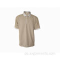 65% Polyester 35% Baumwollmann-Polo-Shirt Kurzarm